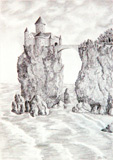 Bild: Castle on a cliff